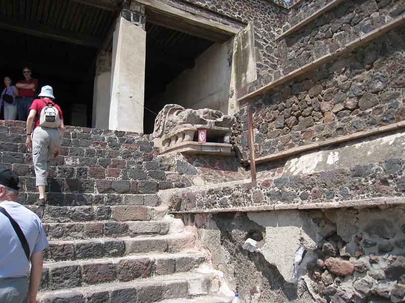 Mexico Pyramids - Mexico City 2009 0715.jpg - A trip to the Teotihuacan area of Mexico to visit the pyramids. A vast complex and a great climb to the top. This was followed by lunch in a cave, then a visit to the historical center of Mexico City. March 2009.